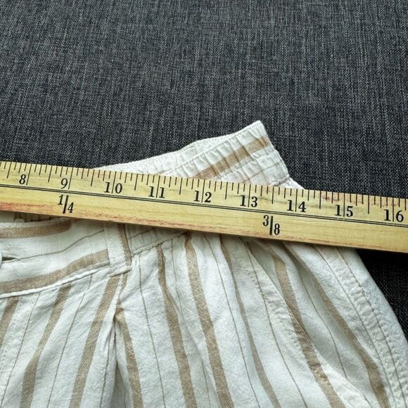 Aerie Two-Piece Set – Striped Button-Down Shirt L High-Waist Wide-Leg Pants M - Picture 2 of 16